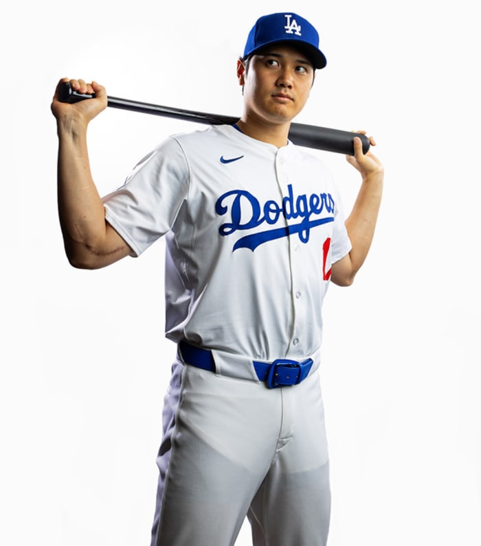 Shohei Ohtani at media day.